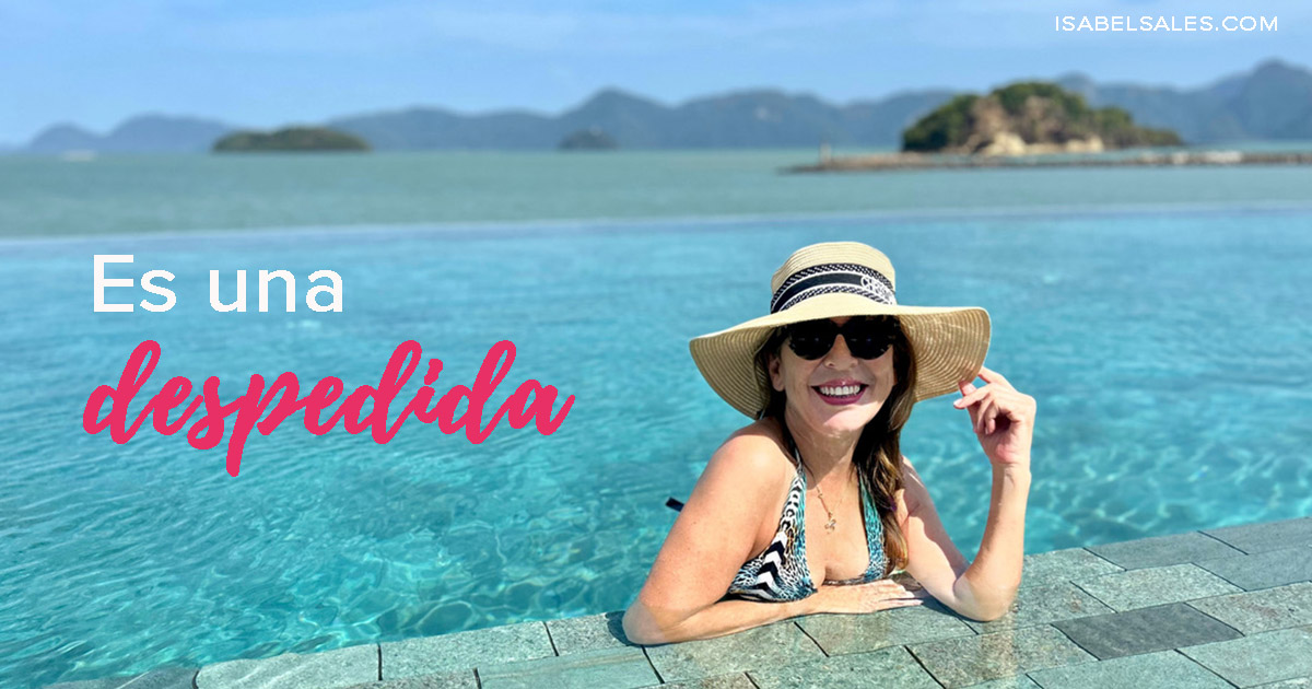 es una despedida